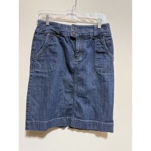 Colorado Denim blue Jean Modest Knee Length Skirt Ladies Size 10 Casual